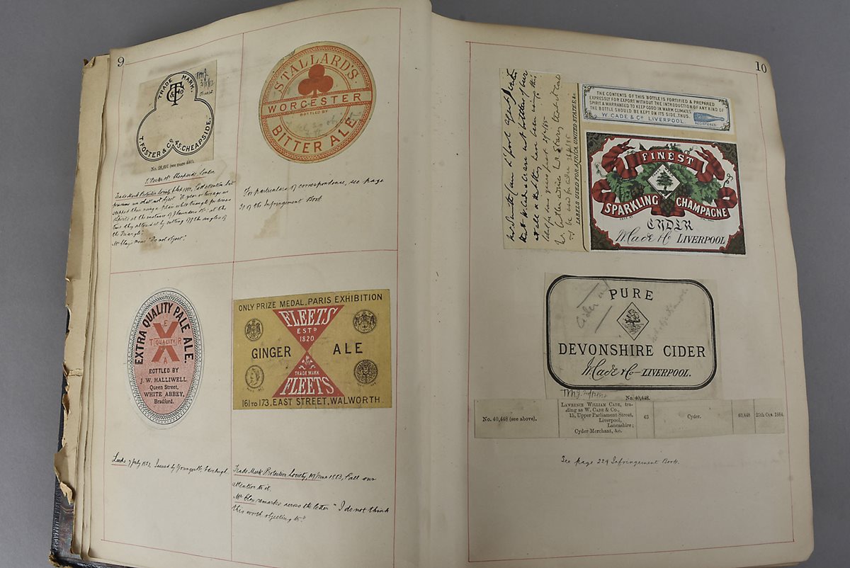Collection of Beer labels and patents