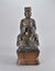 Lot 212 A 17th Century Chinese gilded bronze figure of a seated Emperor
