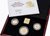 A modern Royal Mint UK Gold Proof Sovereign Three coin set