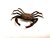 A Japanese style metalwork crab of naturalistic form