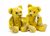 Lot 98 - ’Pinky and Perky’, two Moritz Pappe frosted yellow mohair musical teddy bears, 1920s - these bear have always been together and it would be nice if they stayed together!