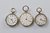 Three continental lady's open faced fob watches